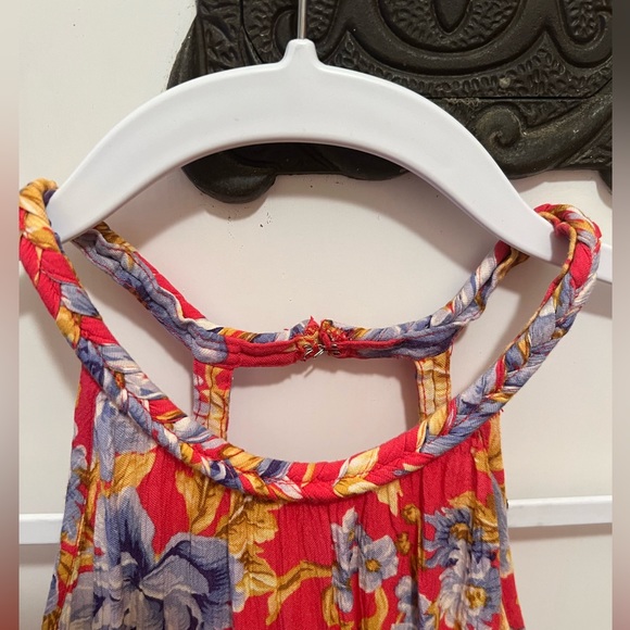 American Eagle Short Floral Halter Shift Dress - Picture 3 of 6